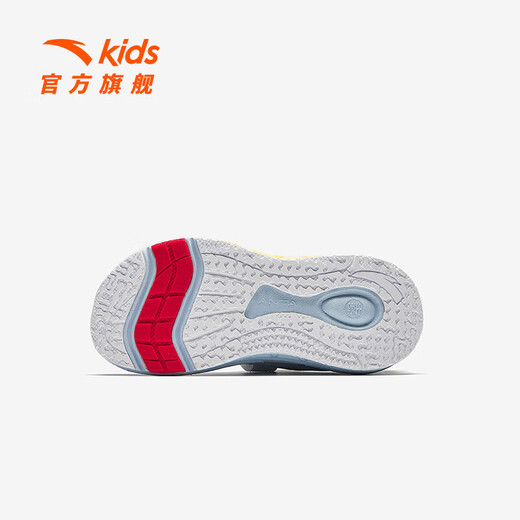 Chaussures pour enfants Anta Sneakers pour enfants Chaussures garçons 2025 Printemps Nouveau produit Bouton têtu amortissant Arch Foot Running Chaussures [garçons] Dust Bleu / Sun Blue / Anta White-2 30
