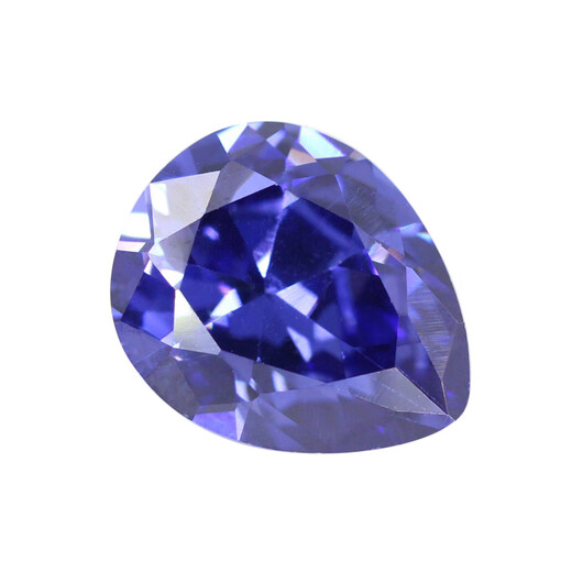 Everlasting leaf tanzanite sapphire loose stone pear-shaped ring surface water drop-shaped zircon blue zircon CZ diamond 3*4mm