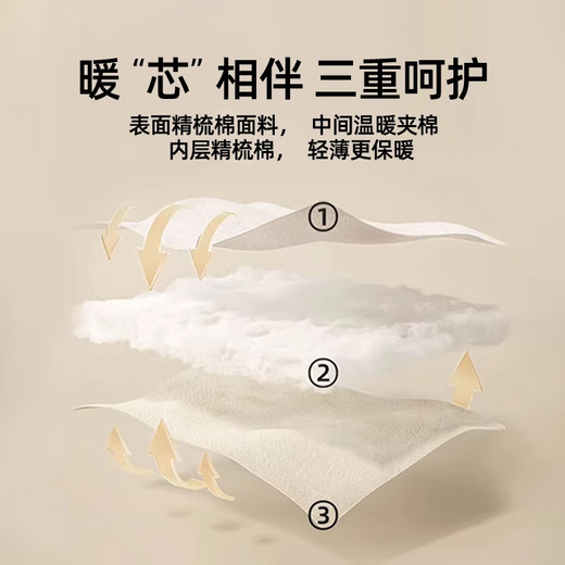 JOYNCLEON baby quilted jacket, children's warm autumn and winter top, infant warm cotton coat, lining, cotton coat, autumn clothing, off-white 100