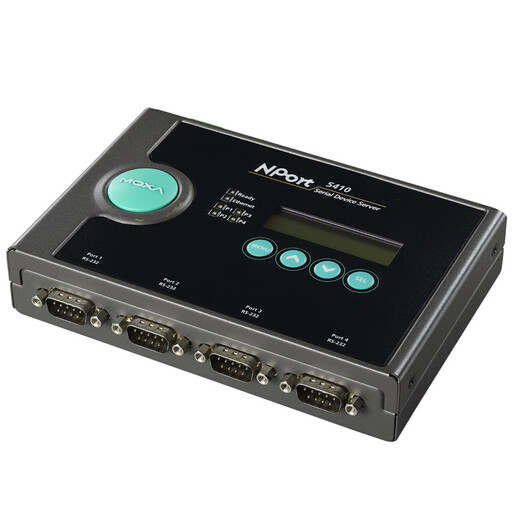 
MOXA NPort 5410 4 port RS-232 serial device networking server