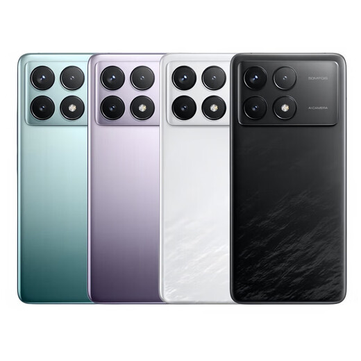 Redmi is suitable for original K70 back cover glass Redmi K70 Pro to replace the original original battery rear case K70 back cover ink feather black + heat dissipation sticker