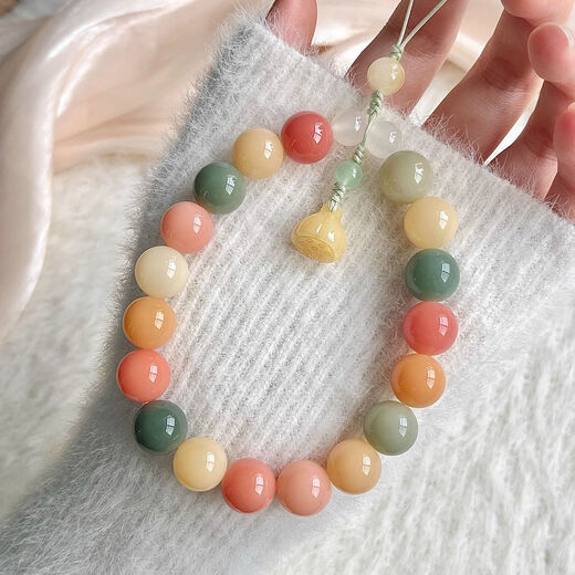 贝意品手机挂绳手腕新中式菩提根手机链挂绳多彩防丢手机壳吊坠串珠链情侣防丢手机挂链串珠钥匙链闺蜜款