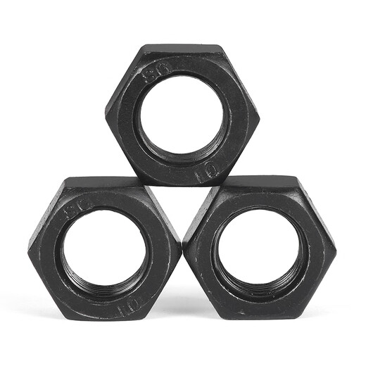 JINGGONG Grade 10 fine thread hexagonal nut GB6171 high strength fine buckle black screw cap M10M12M16M18M20M64 M20*1.5 (2 pieces)