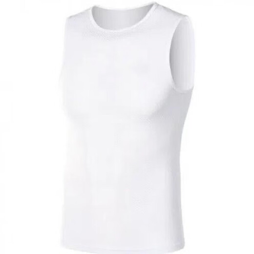 Jingpu Fei Cycling Sweatshirt Tight Cycling Clothes Bottoming Shirt Breathable Road Bike Reflective Vest High Elastic Cycling + White-pns Tight Fit Small L