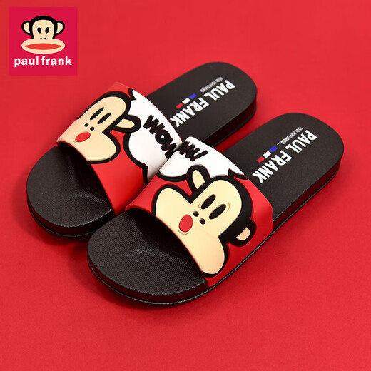 Big Mouth Monkey Big Mouth Monkey Sandals and Slippers for Men and Women Couples Home Bathroom Slippers Indoor Household Shoes Outdoor Beach Shoes 6218 Big Red 44 Suitable for daily wear 42/43