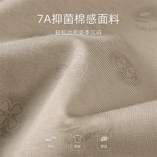 马克华菲【老花满印】圆领短袖T恤男2025夏季新款刺绣美式上衣潮t 卡其色 701 M 170