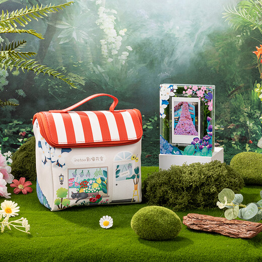 Fuji instax mini12 one-time imaging instant camera (mini11 instant camera upgraded version) Hydrangea blue package 2 official version + 20 white edges + protective case