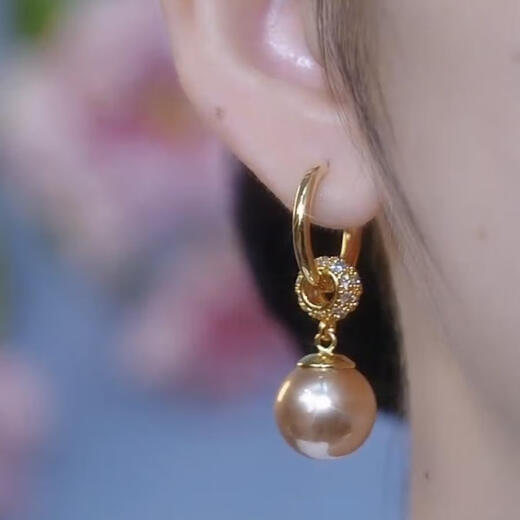 Chipan sterling silver pearl earrings women's long style temperament versatile shell pearl earrings fashion earrings 2024 new high-end ear hooks