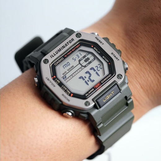 CASIO watch men's retro small square sports electronic student Japanese and Korean New Year gift MWD-110H-3AVDF