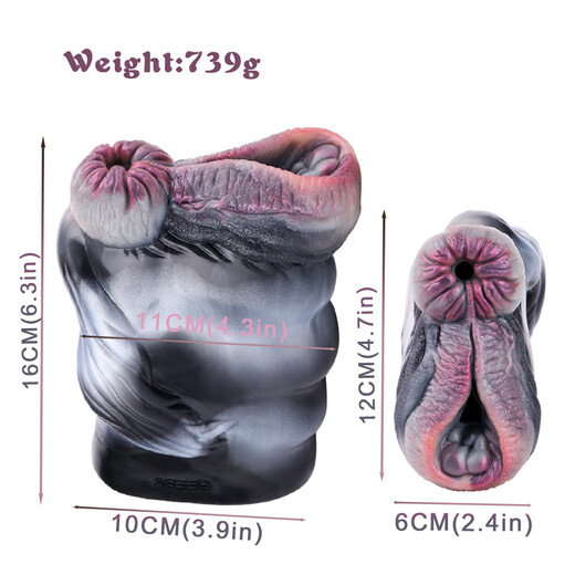 YOCY猎奇飞机杯男用自慰器奇怪异兽动物阴肛倒模双通夹吸 G6189斑马
