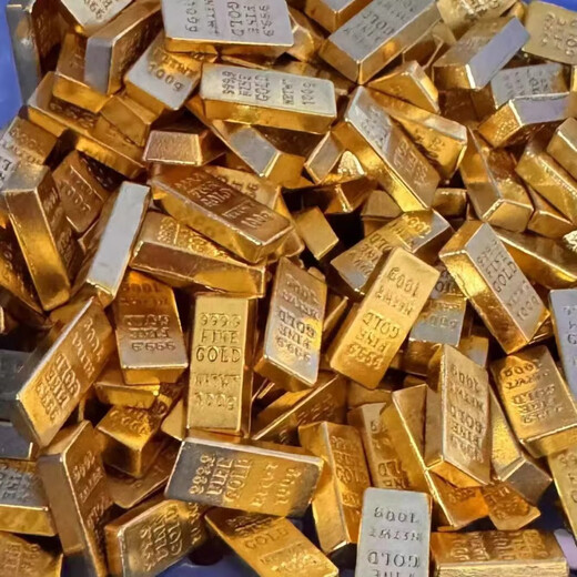 Mini simulated gold bars children's toys girls and children's internet celebrity play house luxury toys internet celebrity gold mini alloy bars (50 pieces)