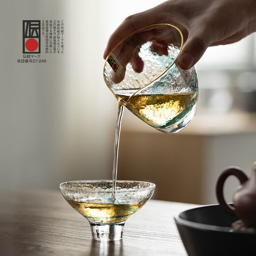 同合年货大清仓，超值特价日本进口茶具茶壶茶杯大特卖链接2 数量有限 【正价698元】金边金箔公道杯