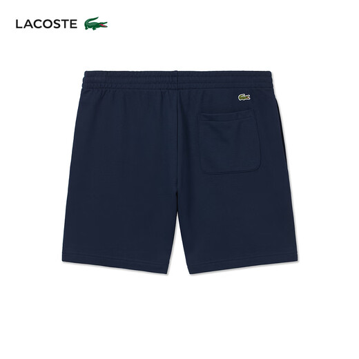 LACOSTE法国鳄鱼男装25春夏新款标准版型3D印花法式毛圈布短裤|GH9708 166/藏青色 XL 6