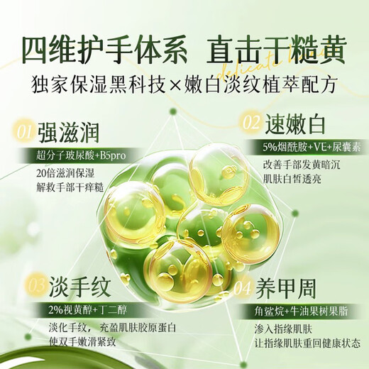 BEAIB5 hand cream 2 bottles, hydrating, moisturizing, improving dryness, whitening, light fine lines, roughness, anti-cracking gift box for men and women