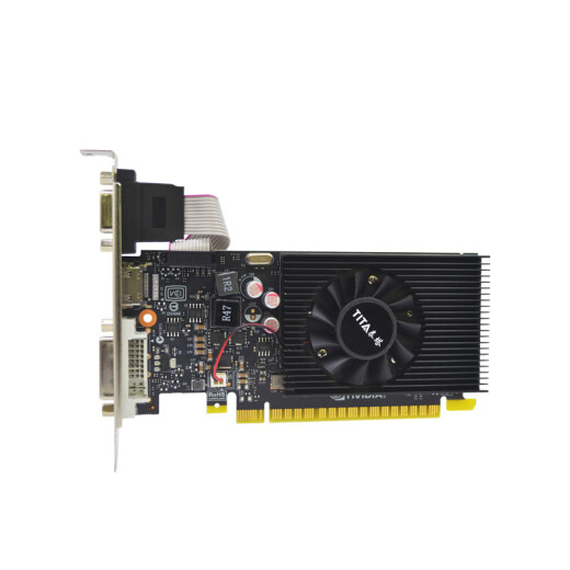 泰塔GTX1050Ti/1650/745/1030RTX3050设计AI半高单槽4G/8G/4K/8K小机箱工控游戏刀卡半长显卡 GTX745 4GD3 DVI+HDMI+VGA