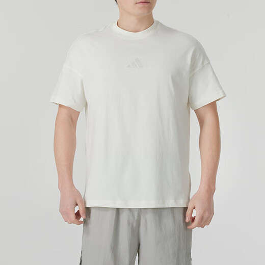 Adidas Men's Sports Suit Summer New Style Fitness Running Loose Breatable Redonde Camiseta corta Camiseta Shorts tejidos de secado rápido JY8566+IC1484 S