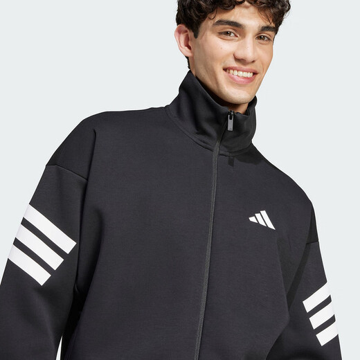 阿迪达斯 （adidas）外套男装 2025春季新款经典简约运动服针织立领男士上衣夹克 JD4885 XXS