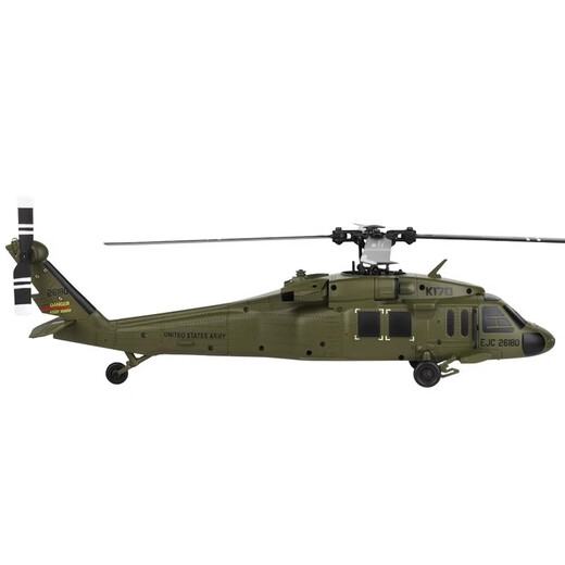 伟力之星 GREAT POWER STAR伟力新品K170黑鹰UH60L遥控直升机四通道4桨仿真无刷定高航模飞机 K170黑鹰直升机【全套到手飞】 标配-单电