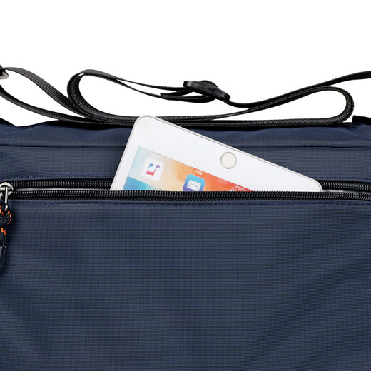 An Junsheng 2025 new thickened Oxford tool bag large capacity waterproof electrician tool bag multi-layer men's casual shoulder bag large new thickened Oxford 3518 flat ring black