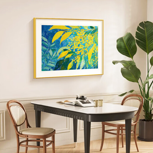 Long time no see modern minimalist restaurant decorative painting abstract high-end artistic dining room hanging painting living room entrance mural