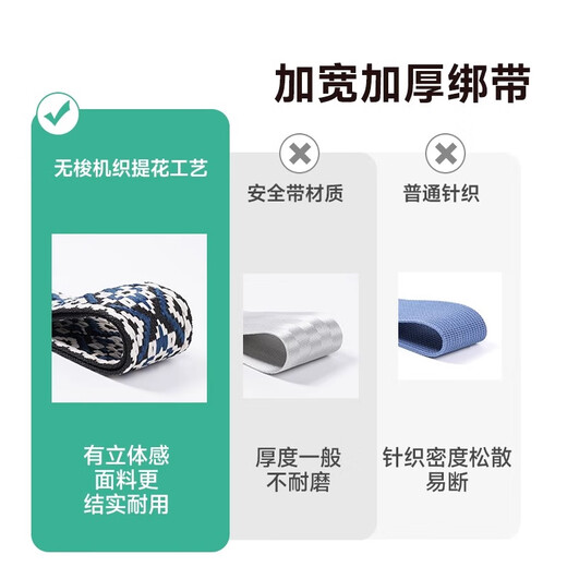 Tuban行李箱绑带十字打包旅行箱托运加固带结实耐用捆绑带防爆行李带锁 一字绑带-米咖格-无密码锁 【加宽加厚更耐用】