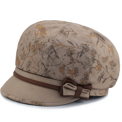 Woodpecker (TUCANO) middle-aged and elderly hat women's spring and autumn mother's peaked hat thin grandma casual autumn sun hat old lady cloth hat khaki L adjustable