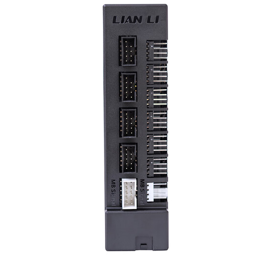 LIANLI Blade World Lianli Hub Magnetisches 4-poliges Gehäuse, Netzteil, abnehmbares Steckmodul, 6 Lüfterschnittstellen, PCIE-Netzteil ohne Kabel, 4 USB-Schnittstellen, HUB Lianli Hub, Schwarz