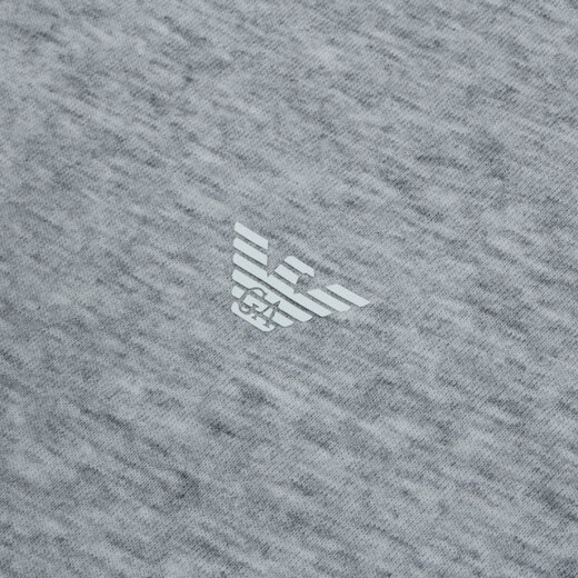 阿玛尼（ARMANI） 男士简约短袖T恤两件装情人节礼物 黑色+灰色111647 CC722 9712 XL