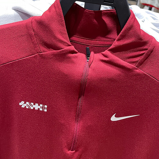 耐克（NIKE）长袖T恤男装2025春季新款运动服跑步训练健身立领上衣HV8212-677 HV8212-677红色 L