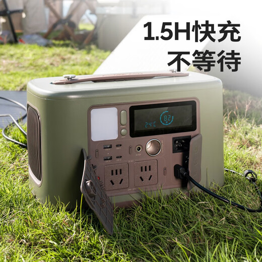 原始人（The Primitive）户外移动电源露营自驾游便携大容量充电电池220v 深林绿 【723Wh大容量】