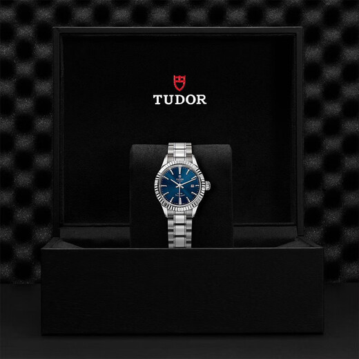 Tudor (Tudor) Swiss Tudor Tudor Fashion Series 28mm Автоматическая механическая полоса дрессировка Fashion Watch Watch Steel Band M12113-0011-Diamond Black Disc Band-28mm