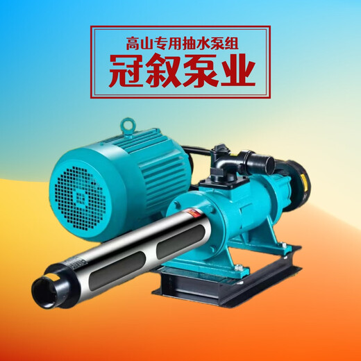 XMSJ定制高山泵头高杨程抽水机螺杆泵头拖泵增压大流量污自吸1/2寸 9225型220米垂直扬程大值16
