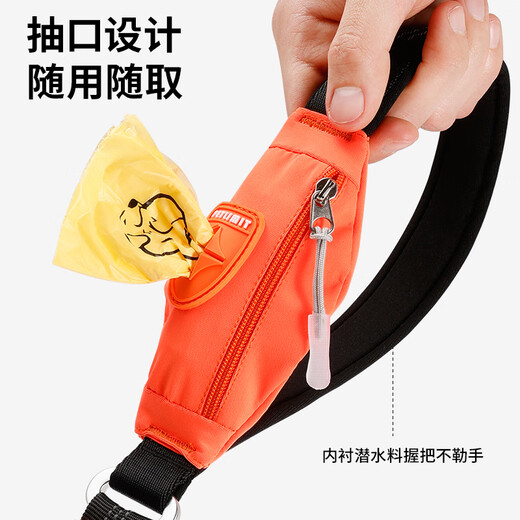 Petlimit explosion-proof dog leash medium and large dog chain pet elastic dog leash gradient blue medium long style