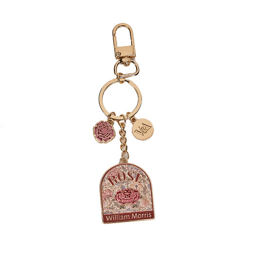 British Museum V/A joint William Morris keychain pendant for girlfriend's birthday, Chinese Valentine's Day gift