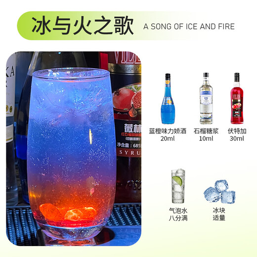 FAST.KING调酒基酒套装洋酒伏特加威士忌蓝橙力娇酒朗姆酒金酒鸡尾酒糖浆 【8款调酒基酒】+调酒工具