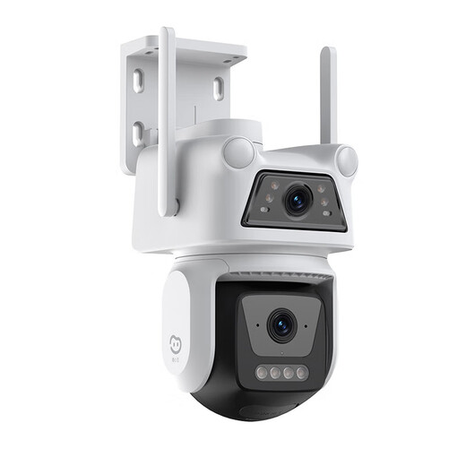 Cámara de fluorita ojo doméstico Xiaodou impermeable al aire libre wifi wifi dual cámara de 3k binocular ai teléfono móvil monitor remoto [5 millones + 5 millones] cámara de detección humana y de vehículos + 128 g [recomendado]