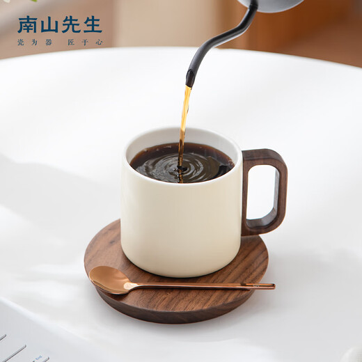 Mr. Nanshan Hanjian coffee cup set household ceramic tea cup with spoon light luxury birthday gift exquisite coffee cup