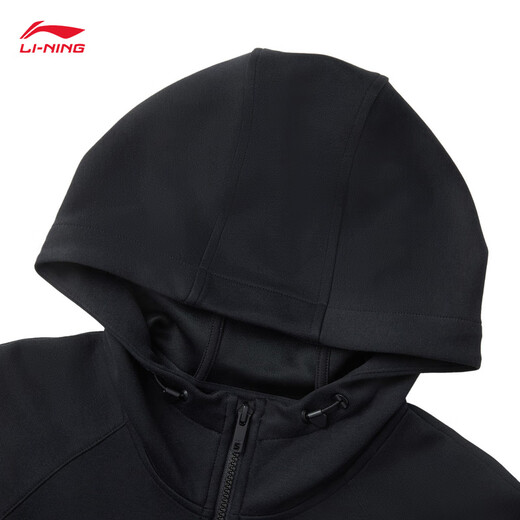 Li Ning reflective cardigan hooded sweatshirt men's 2025 spring new trend versatile light sports jacket AWDV801