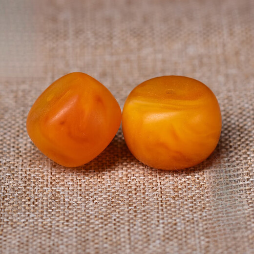 Guanpu Pavilion natural Russian material old beeswax single beads with beads loose beads single bucket beads bracelet diy men's accessories top beads separated beads old beeswax pier 16*12mm single