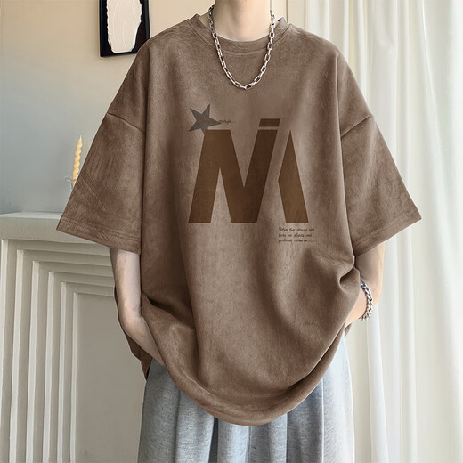Camiseta de manga corta HKML para la marca de moda delgada de verano masculina