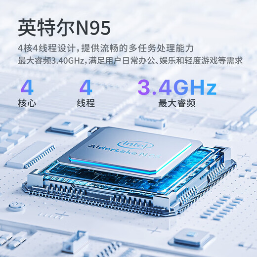 Panlei's new mini host Intel N100/N150 mini host Commercial office high-performance soft routing table and desktop DIY assembly mini computer host 12th generation Intel N95/16G/512G