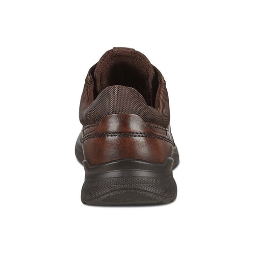 ECCO casual leather shoes for men, lightweight cowhide sneakers, walking shoes, comfortable and breathable, Owen series, brown 44