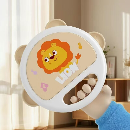 儿童玩具手拍鼓打击乐器口风琴宝宝铃鼓益智早教启蒙婴幼儿手摇铃 小号手拍鼓13.5cm