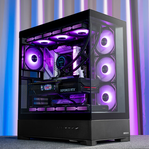 Patriot (aigo) Xingcanlan SE Black Gaming Computer Desktop Host Case Dual 360 Water Cooling Positions Support Back Plug/ATX Motherboard/270 Sea View Room/5090 Graphics Card