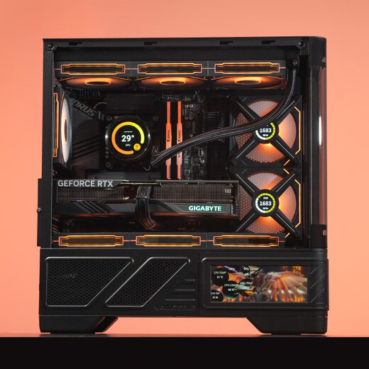 GIGABYTE AMD Ryzen R7 9800X3D/7800X3D/9700X no graphics card transition configuration barebones e-sports network game water cooling can be used with RTX5070Ti computer host 5 R7 9800X3D丨32G丨1T