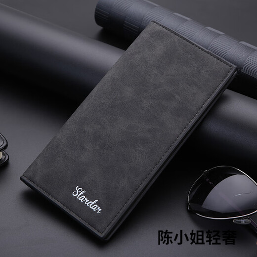 
GPHF Japanese men's wallet long thin youth multi-card casual wallet card bag Japanese and Korean students' personalized retro wallet retro gray