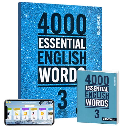 Importierte Originalversion 4000esential English Wörter 123456 Common Wörter Englisch Dictionary Genuine Grundschule Englisch Wörter CET-4 und CET-6 Englische Prüfung Cambridge IELTS CORE VOCABULARY Englisch 4000 Wörter 4000 Wörter Stufe 3 + App (Givea Antwort Testbuch)