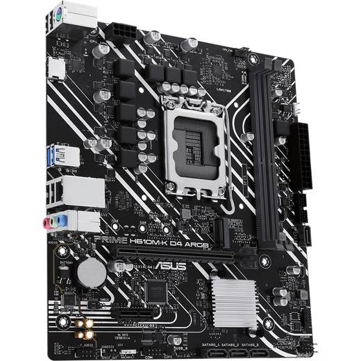 Intel 12th Generation Core CPU ASUS 600 Motherboard CPU Set Board U Set Asus Prime H610M-K D4 Argb i3-12100F Box