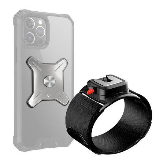 Degalen running mobile phone arm bag mobile phone bag driving special mobile phone holder wrist bag arm strap sports arm sleeve takeaway equipment mobile phone wristband holder - black universal