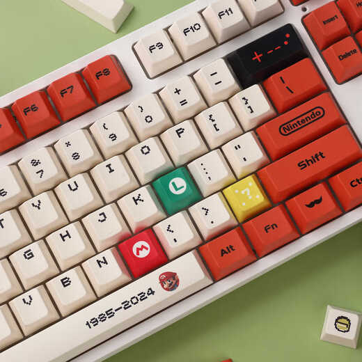 罗技（Logitech） K845机械键盘 有线游戏键盘 办公键盘104键水管工DIY键帽电竞吃鸡节日礼物 K845青轴-水管工正派